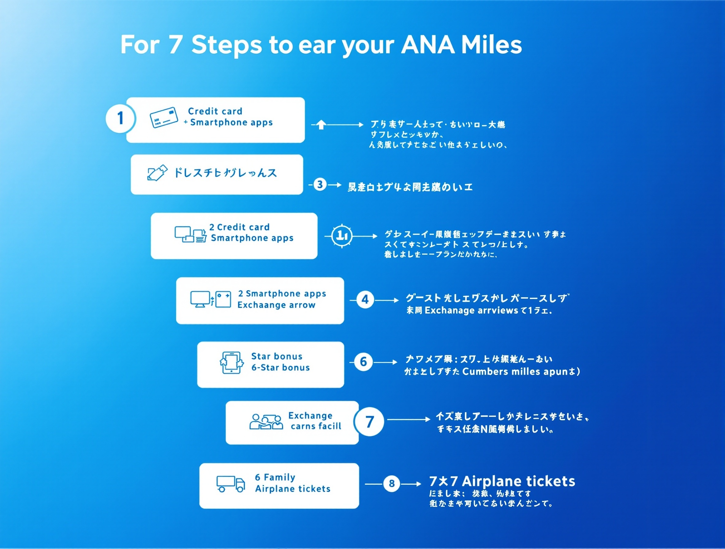 ANAマイル獲得7ステップのロードマップ