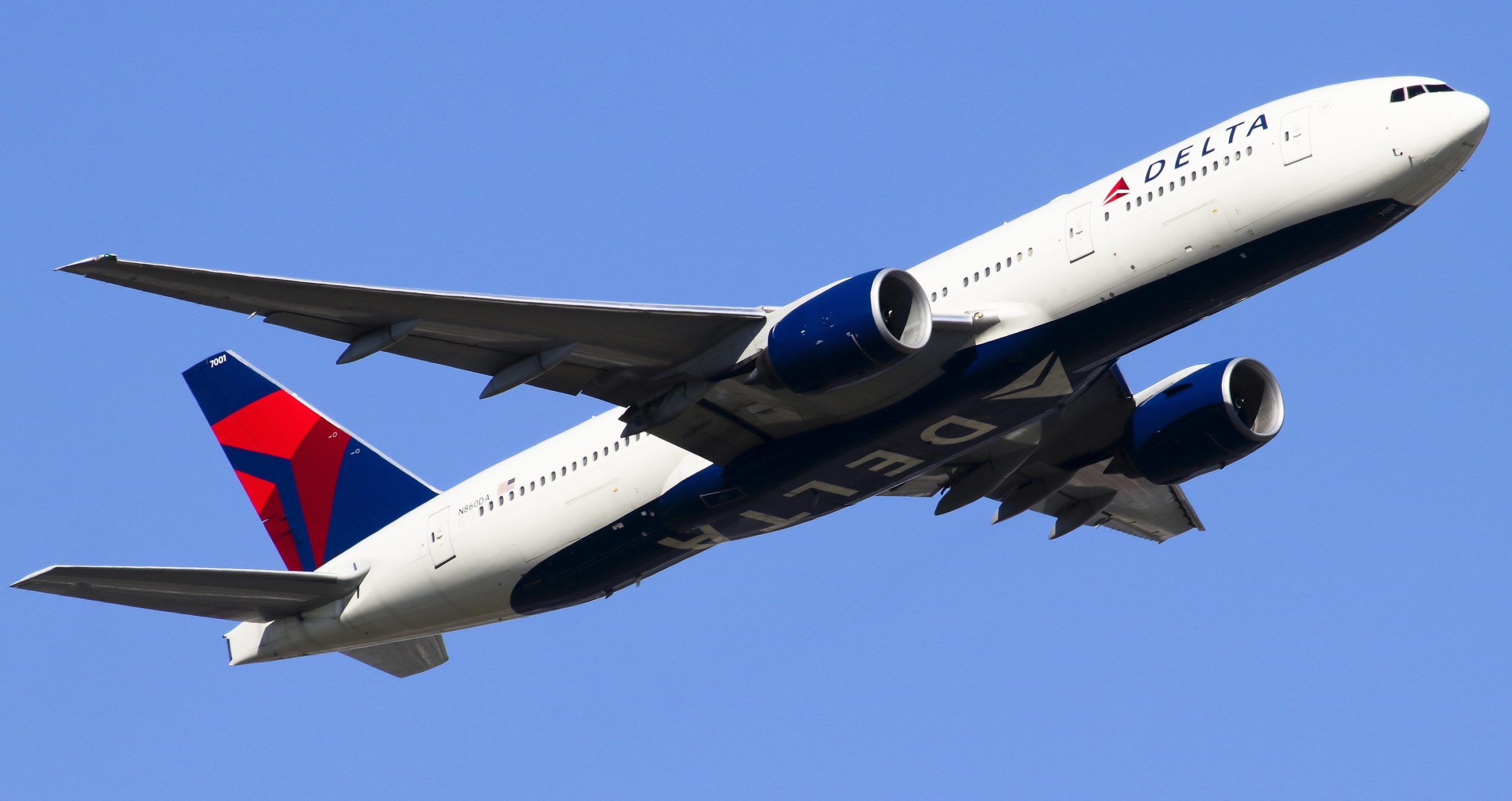 デルタ航空のBoeing 777機体