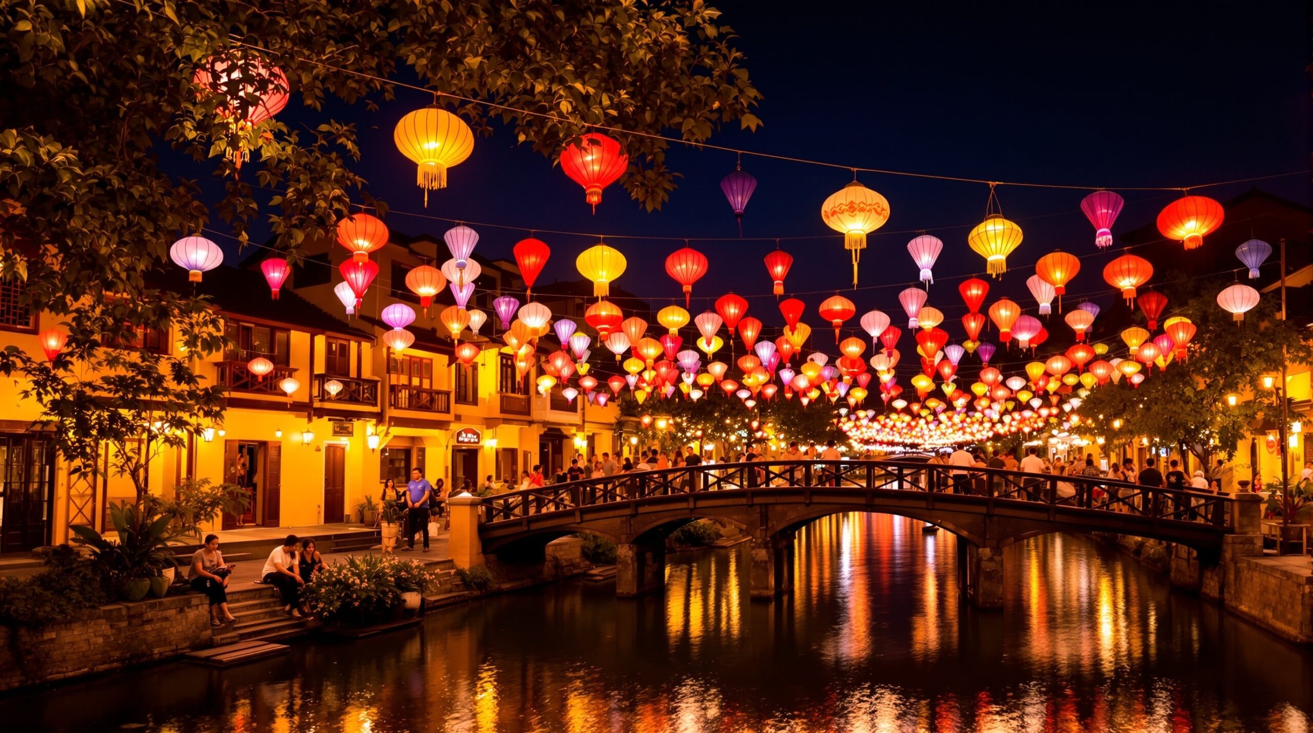 hoi an lanterns night