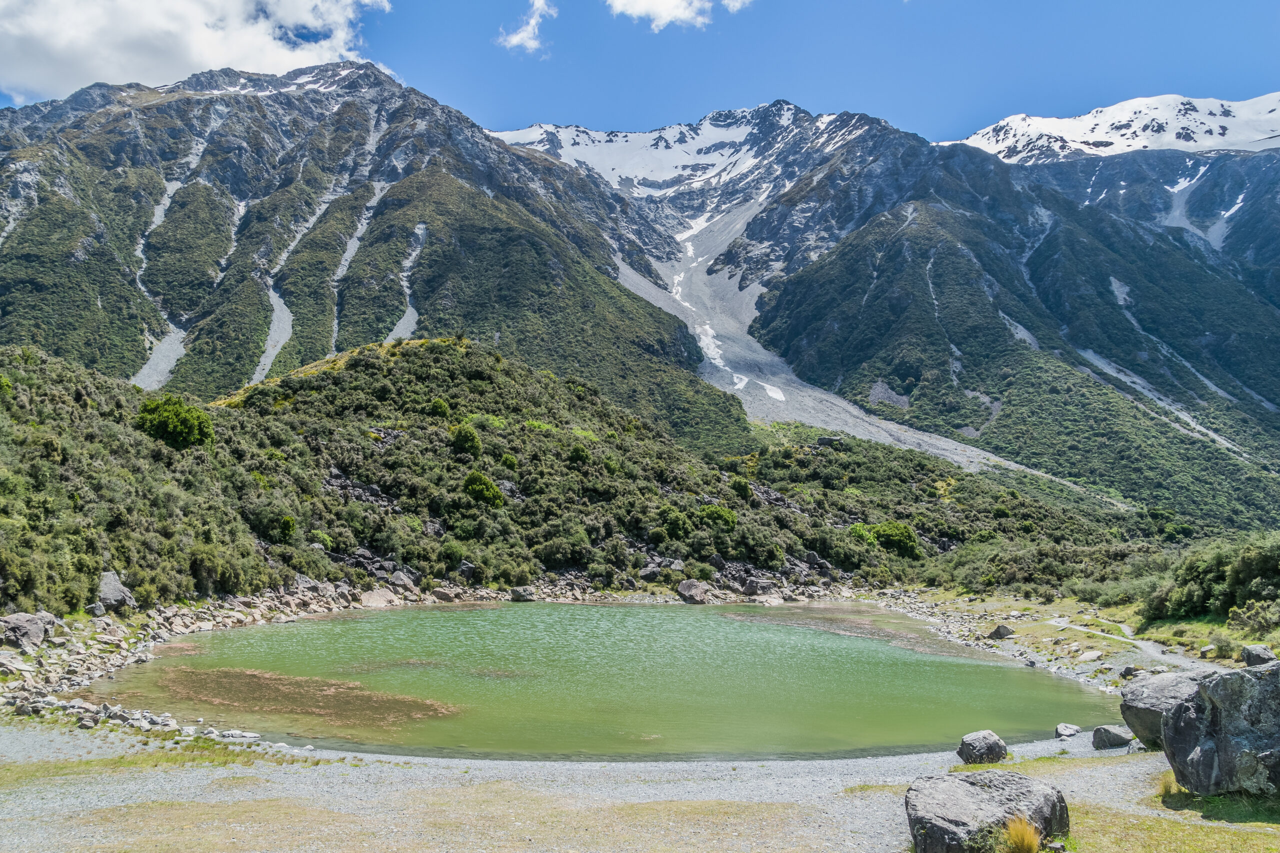 プカキ湖のミルキーブルーとマウント・クック