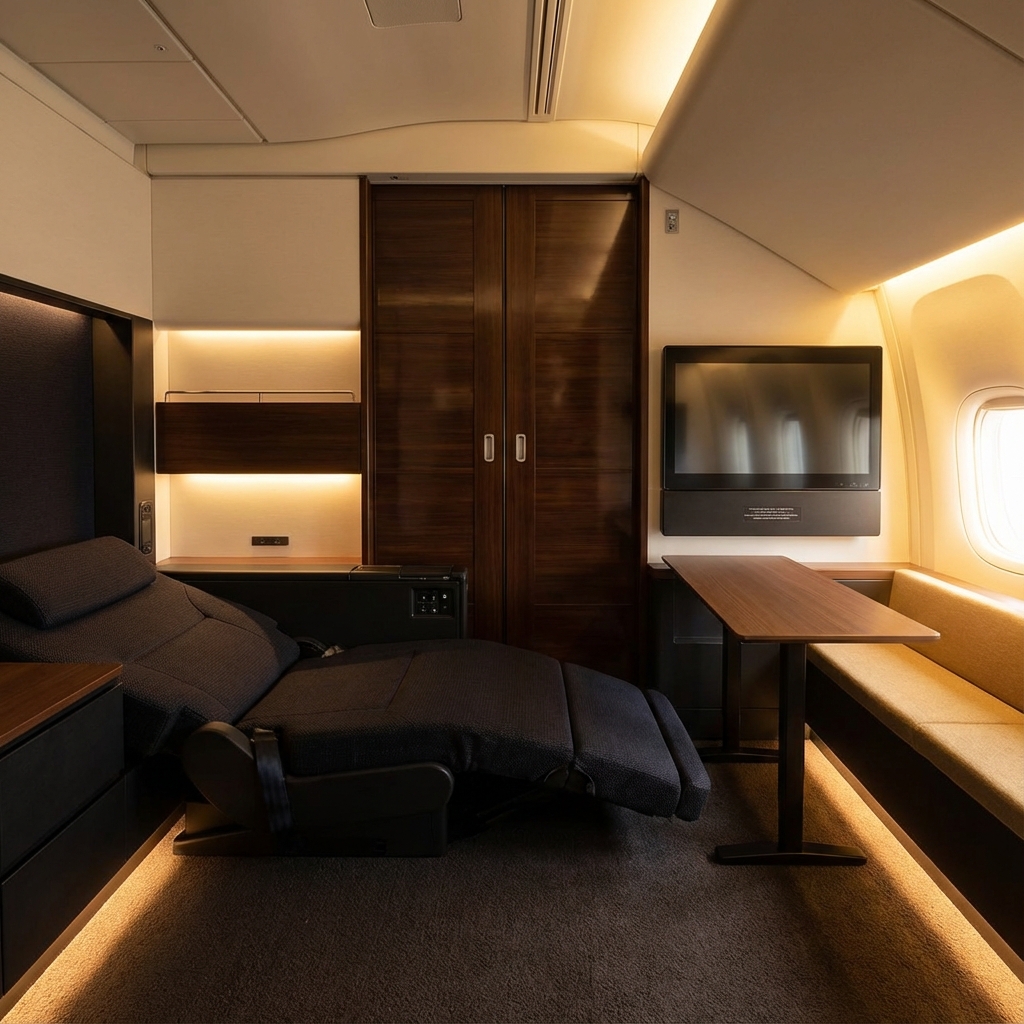 ANAビジネスクラス 'THE Room' の個室シート