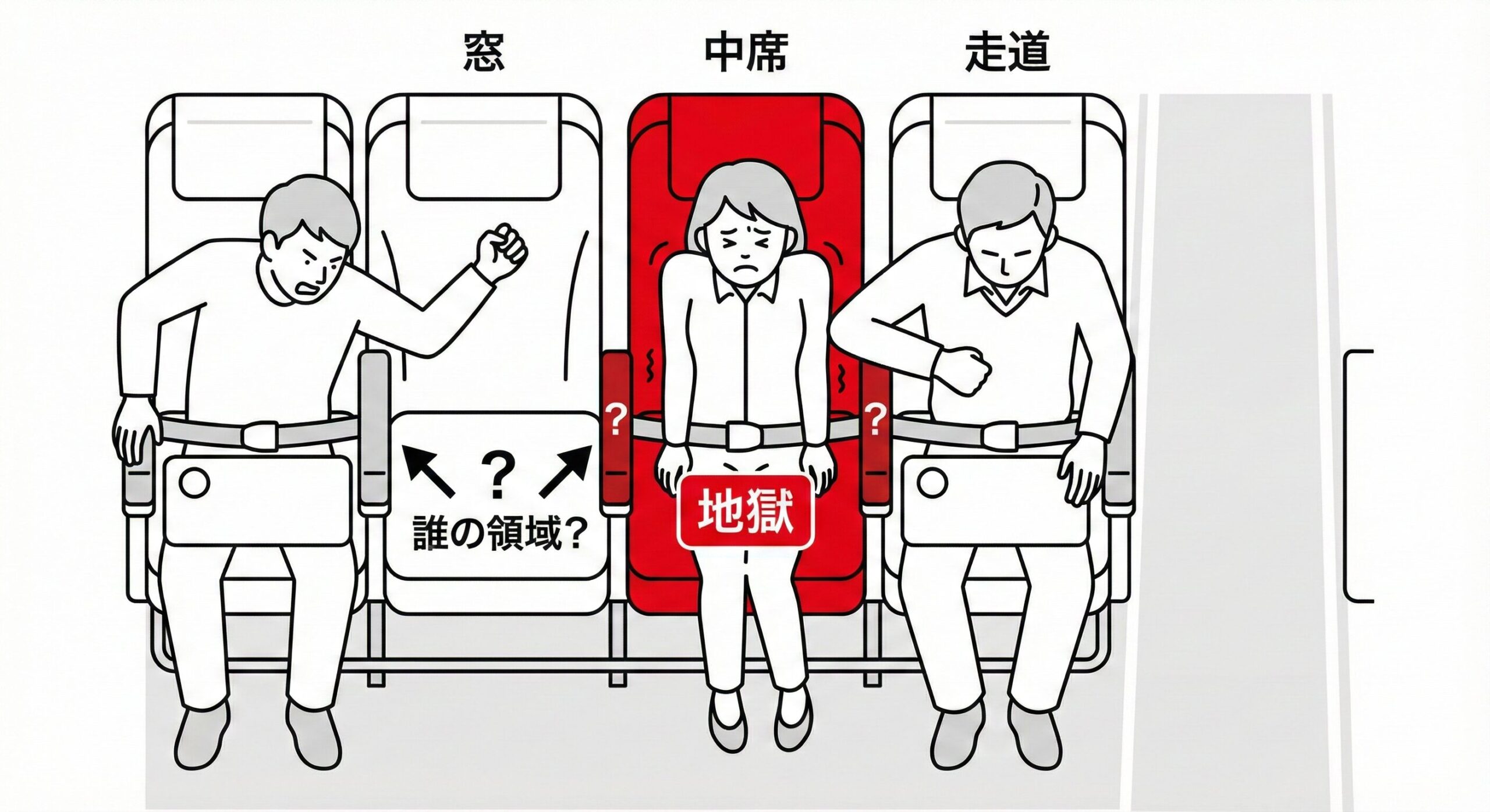 Middle Seat Armrest War