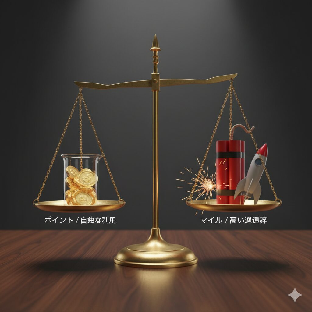 Points vs Miles Liquidity Scale