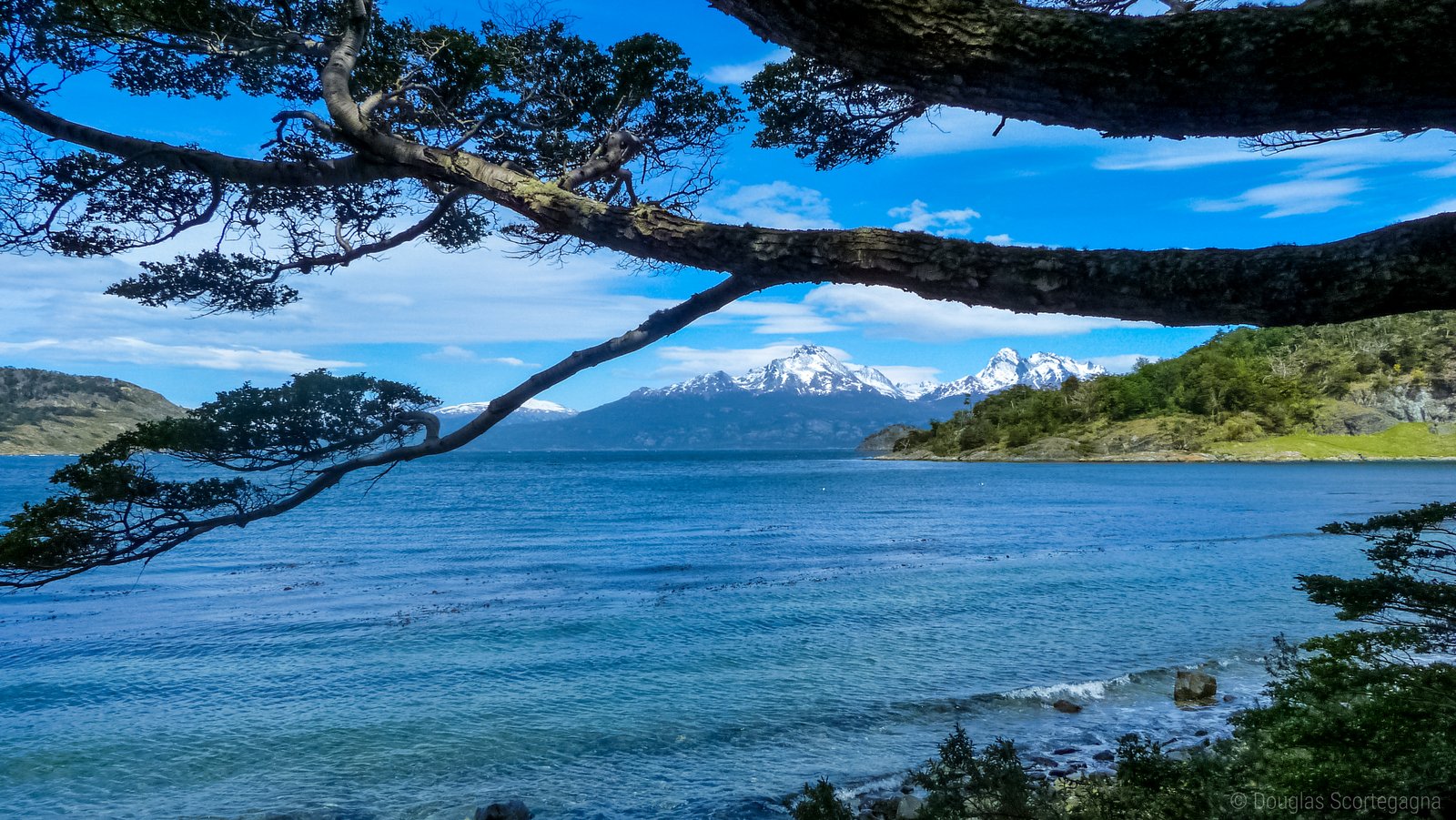 ウシュアイア、オリビア川の冬景色