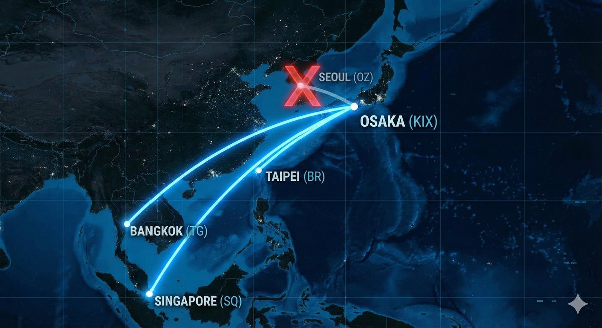 関西空港発 スターアライアンス路線図